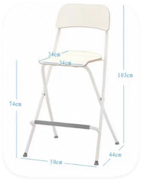 Kokoontaittuva baarituoli