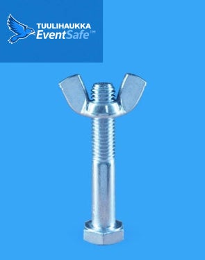 Metallipainojen kiinnityspultti | Tuulihaukka EventSafe&trade;